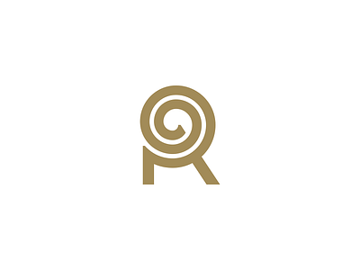 Rolling branding geometry letter letter r lettering lettermark line lineart logo mark maze minimal monogram spiral twist