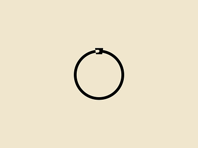 Ouroboros branding circle geometry head icon logo magic mark minimal mythology ring simple snake symbol tail visual identity
