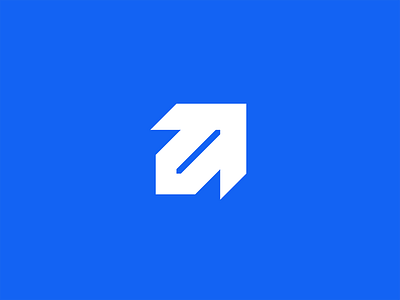 a_rrow arrow branding geometry glyph grow icon letter letter a lettermark line logo mark minimal modern monogram push technology