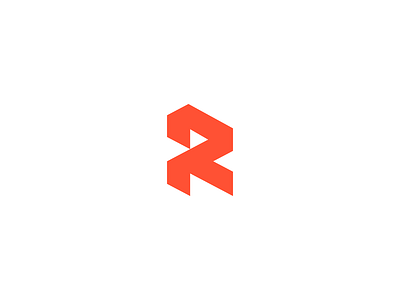 roninsport branding cut design geometry icon japan letter r logo mark minimal monogram play red samurai sharp visual identity