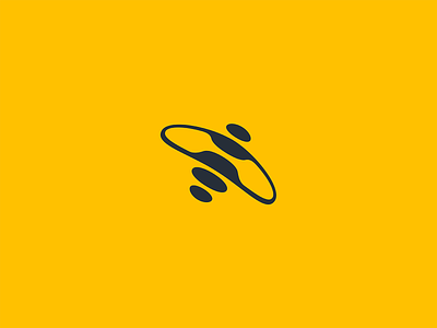 Bee abstract aerodynamic branding busy dynamic flying honey icon insect logo mark minimal modern movement software visual identity