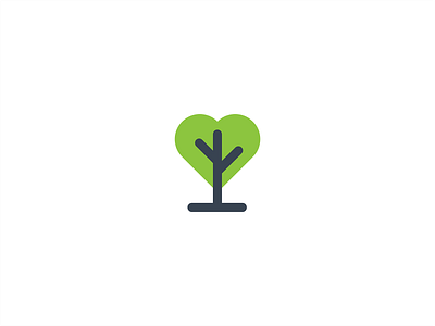Nature love | the one for life branding care earth enviroment future geometry green growth heart illustraion logo love mark minimal nature outdoors sustainable valentines day wild