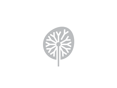 Dandelion branding fall flower geometry green icon logo mark minimal nature plant spirng visual identity