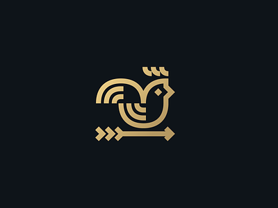 Rooster animal arrow branding chicken east farm geometry icon line art logo mark minimal north rooster south ui visual identity weather west wind