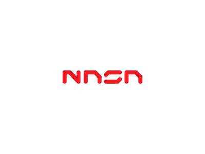 NASA redesign concept agency branding cosmos design futurist geometry icon lettering logo mark mars minimal nasa redesign space visual identity wordmark