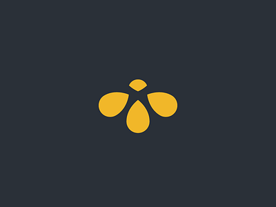 Honey Bee branding design drop droplet geometry gold honey icon illustration insect logo mark minimal minimalist sweet ui wing working