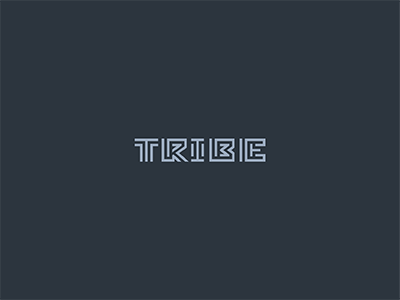 Tribe b e geometry i maze r t tribe wordmark