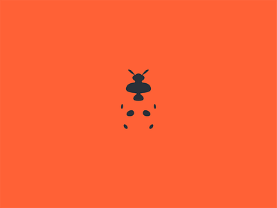 Ladybug insect ladybug minimal rorschach