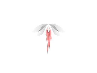 Firefly fire firefly flying gradient icon logo transparent