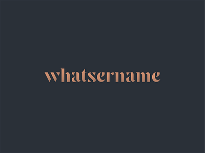 Whatsername elegant font letter lettering luxury stencil type typography whatsername