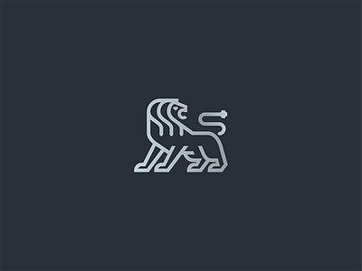 Lion animal heraldry lineart lion logo mark minimal modernheraldry symbol
