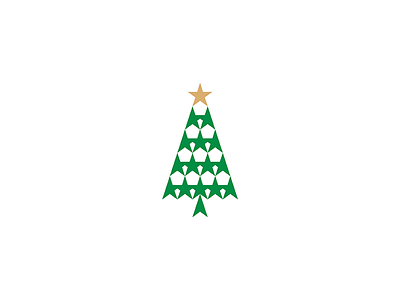 Merry Christmas christmas design geometry icon logo mark merry merrychristmas minimal pine star tree wish