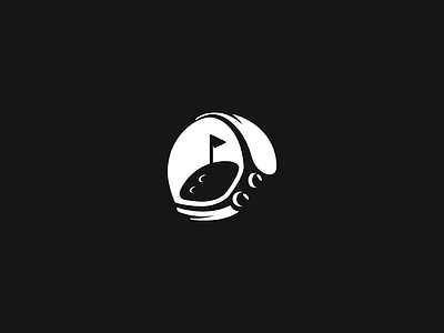 Astronaut astronaut cosmos design flag helmet icon logo mark minimal moon space spaceman