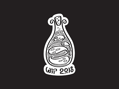 Wit_2018 beer craftbeer design ghost illustration label spirits sticker witbier