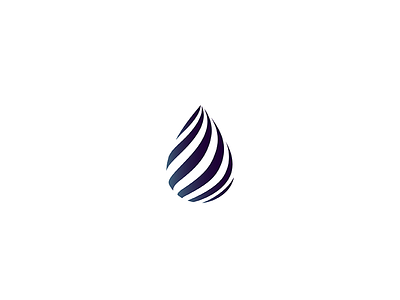 Droplet abstract drop geometry line logo mark minimal stripes water