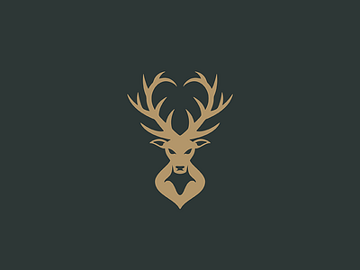 Wildhearts animal antlers deer design elk heart icon illustration logo mark minimal