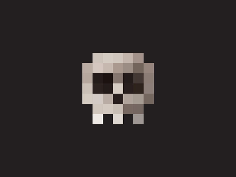 Pixel Skull.
