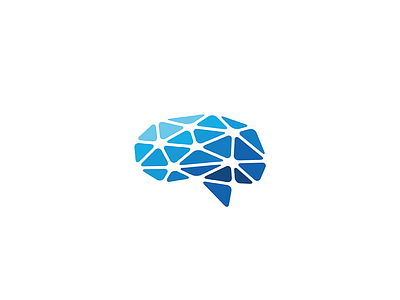 Neural network ai brain brainstorm branding connected design geometry icon illustration intelligence learning logo mark minimal nodes