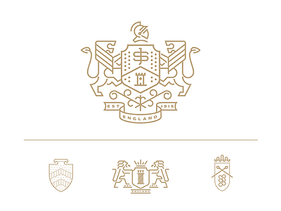 John Spencer shoes branding animal branding castle coat of arms design floral geometry helmet heraldry illustration lineart logo minimal needle shield stiches tower typography