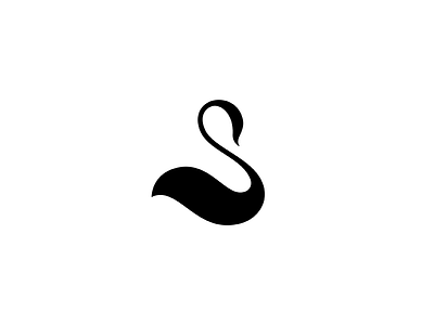 S For Swan bird branding elegant feminine flow letter lettering lettermark logo mark minimal s typography water