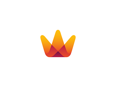 Crown app branding gradient icon illustration lights logo mark minimal mobile performance stage technology ui ux web design