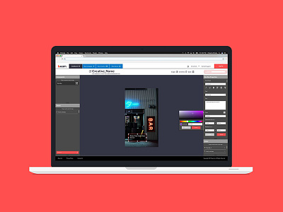 Beam - Ad Creative Builder digital advertising ui design ux design web app