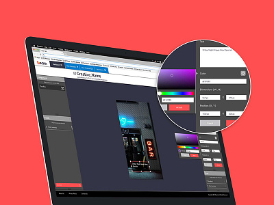 Beam - Ad Creative Builder digital advertising ui design ux design web app