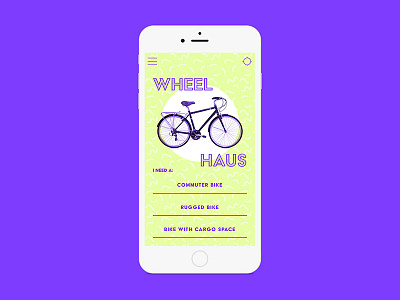 Wheel Haus Login Screen app design bikeshare mative app ui design ux design