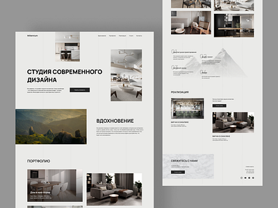architect branding design minimal typography ui ux web website