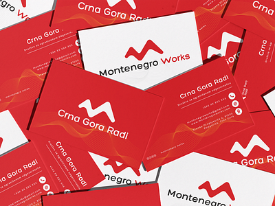 Montenegro Works Business Cards branding business cards graphic design logo