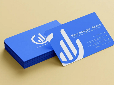 Montenegro Works Business Cards branding business cards logo