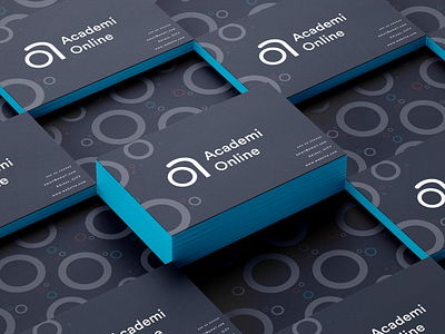 Academi Online Business Cards branding business cards graphic design