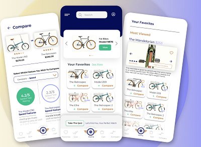 eCommerce Biking App app bicycle biking branding ecommerce graphic design interface ui ux