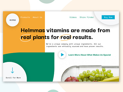 Vitamin Landing Page | Daily UI Challenge 006