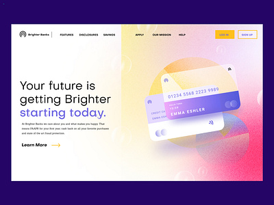 Banking Landing Page| Daily UI Challenge 009