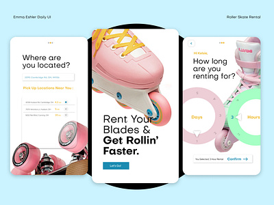 Roller Skating App | Daily UI Challenge 010