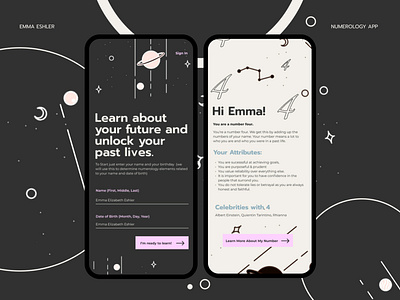 Numerology| Daily UI Challenge 011