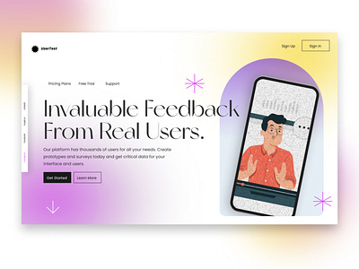 User Testing Landing Page | Daily UI Challenge 012