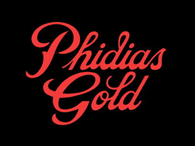 Phidias Gold Script phidias gold script typography