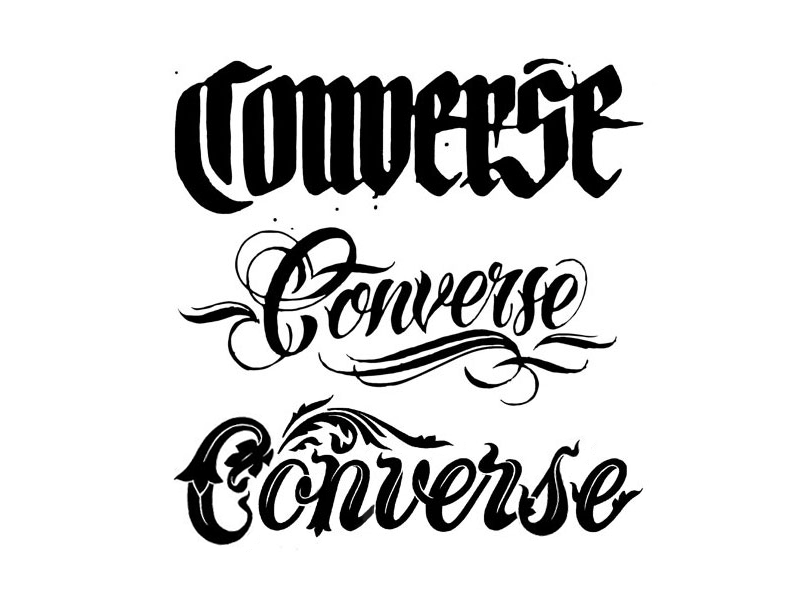 Converse Type converse custom type type typography