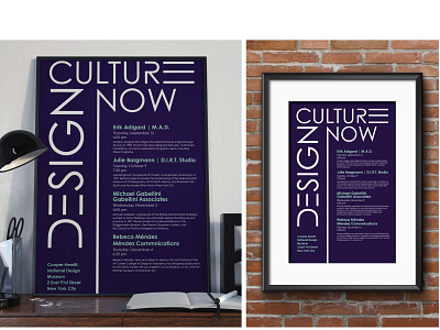 Design Culture Now Poster design minimal poster design typography
