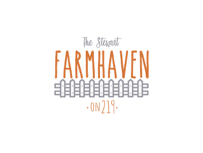 Stewart FarmHaven Logo branding design illustration minimal typography