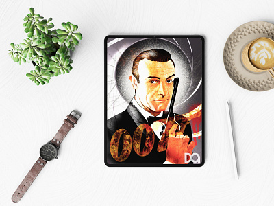 James Bond Digital Art artwork design digitalartwork graphic design illustration procreate