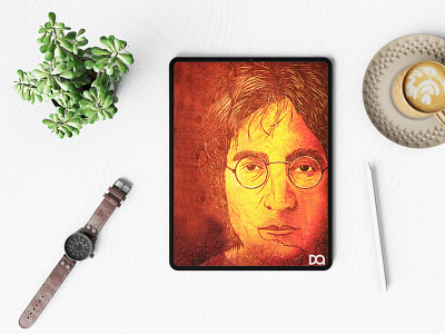 John Lennon Digital Art artwork design digitalartwork graphic design illustration procreate