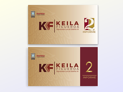 Portada 2do. Informe Dip. Keila Figueroa design logo typography vector