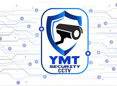 Logotipo YMT Security CCTV branding design logo vector