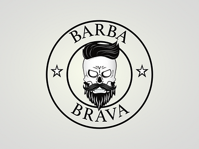 Logotipo Barba Brava branding design logo vector
