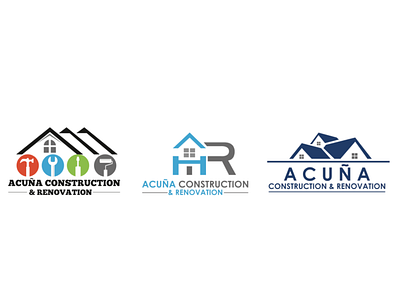 Rebranding Acuña Construction & Renovation branding design logo typography vector