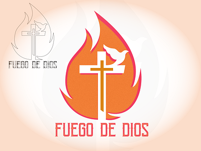 Logotipo Iglesia "Fuego de Dios" branding design logo vector