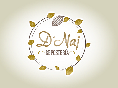 Logotipo Repostería D´Naj branding design logo vector